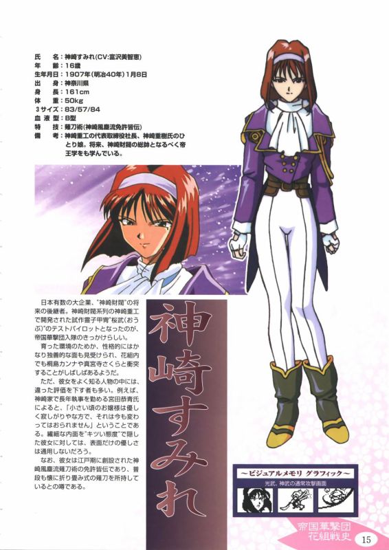 Otaku Gallery  / Art Books / Sakura Taisen - Official Guide Battle Version / 017.jpg